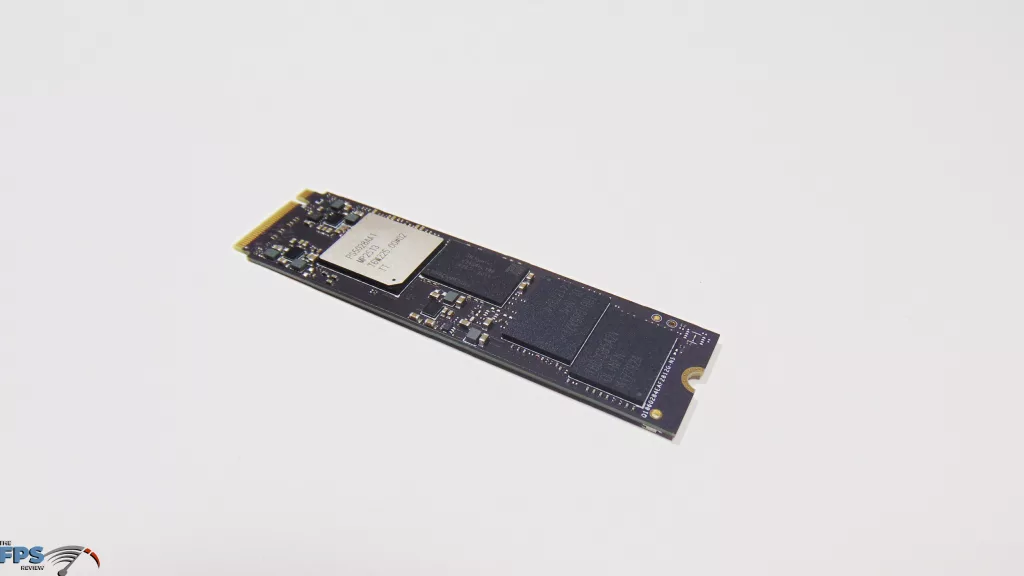 Phison PS5028-E28 Reference Design 2TB PCIe Gen5 M.2 NVMe SSD Top View Closeup Angled