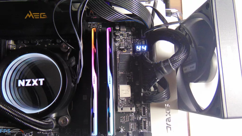 Phison PS5028-E28 Reference Design 2TB PCIe Gen5 M.2 NVMe SSD Installed in Computer