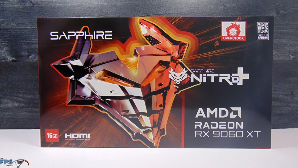 SAPPHIRE NITRO+ AMD Radeon RX 9060 XT Box Front