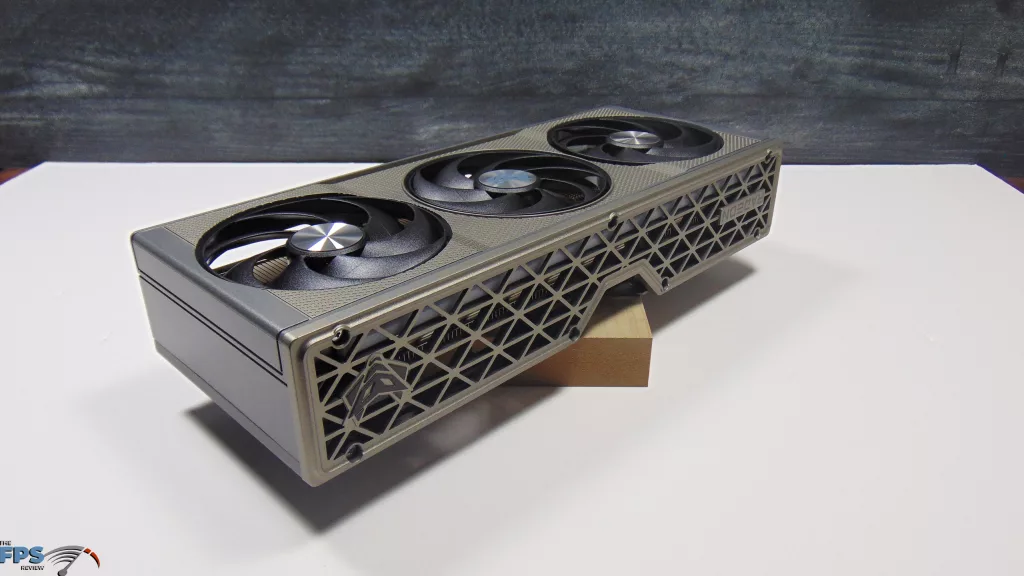 SAPPHIRE NITRO+ AMD Radeon RX 9060 XT Video Card Top Angled