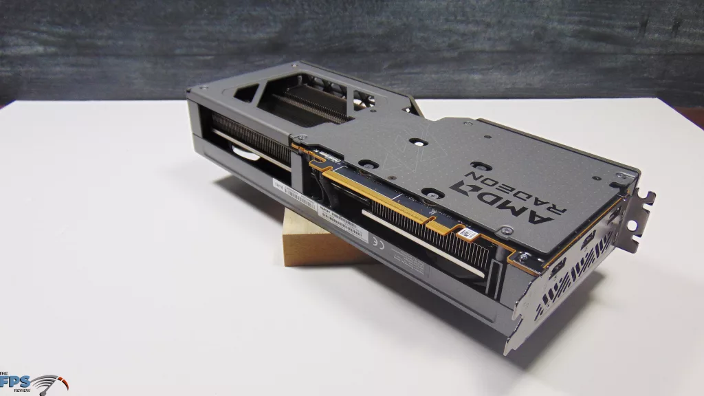 SAPPHIRE NITRO+ AMD Radeon RX 9060 XT Video Card Bottom Angled