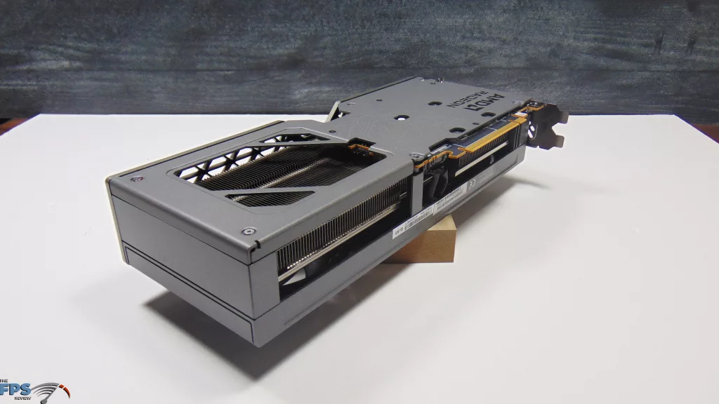 SAPPHIRE NITRO+ AMD Radeon RX 9060 XT Video Card Bottom Angled