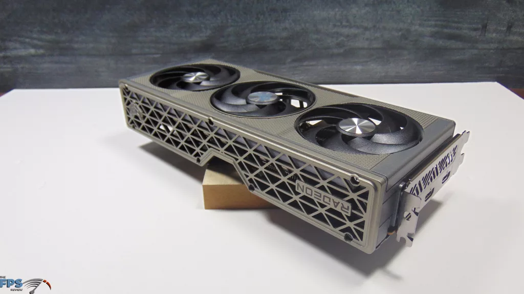 SAPPHIRE NITRO+ AMD Radeon RX 9060 XT Video Card Top Angled