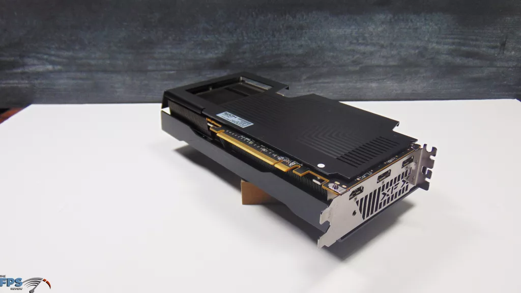 XFX Swift AMD Radeon RX 9060 XT OC Gaming Edition 16GB Card Bottom Angled