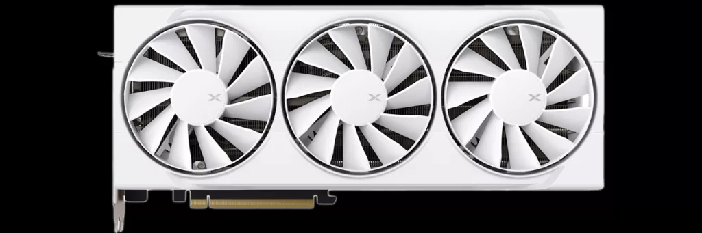 XFX Swift AMD Radeon RX 9070 XT White Triple Fan Gaming Edition Video Card