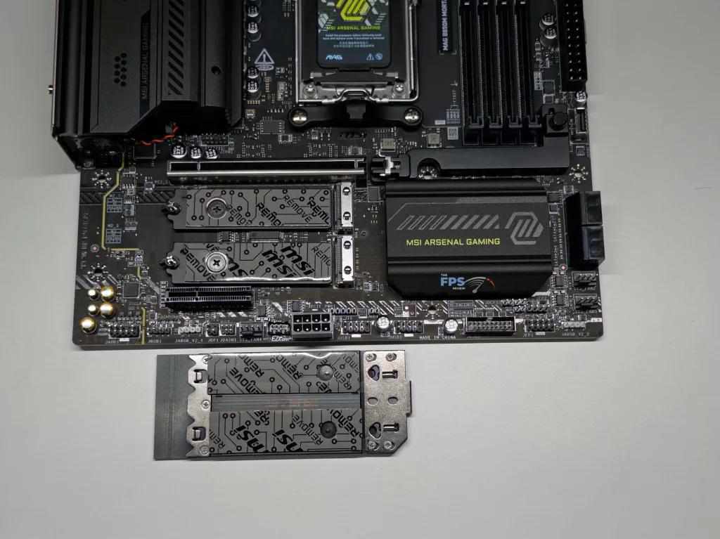 Closeup of motherboard
