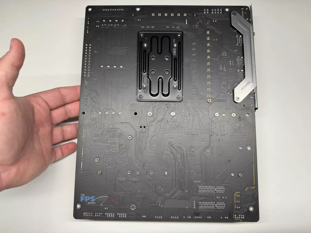 Rear of motherboard