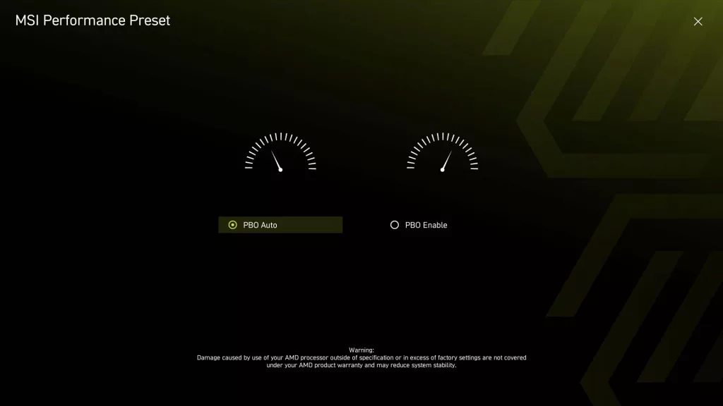 BIOS screen
