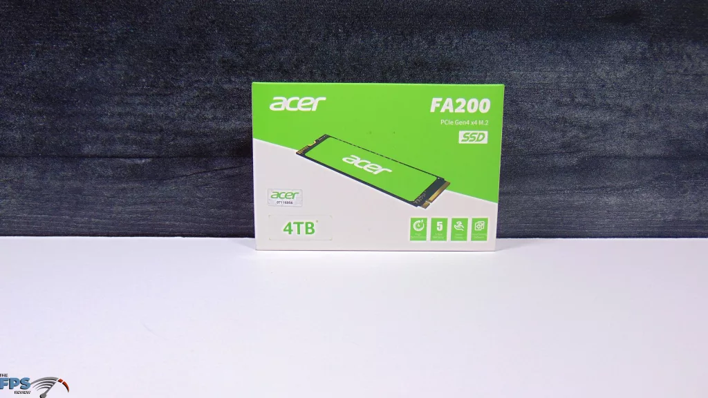 Acer FA200 4TB PCIe Gen4 M.2 NVMe SSD Box Front