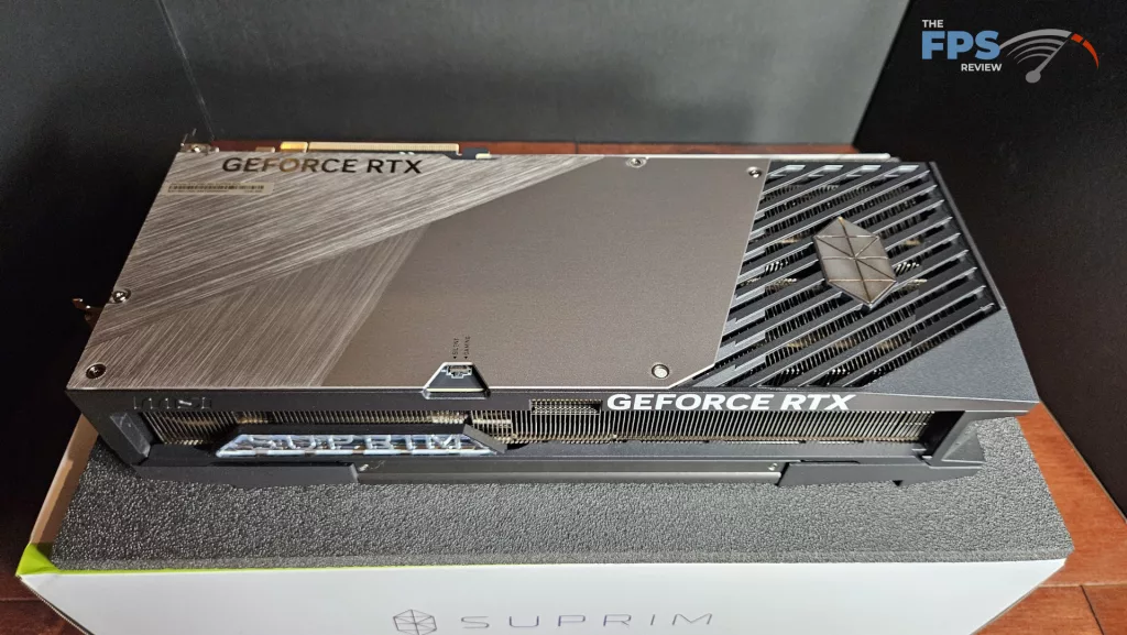 MSI GeForce RTX 5090 32G SUPRIM SOC: card back