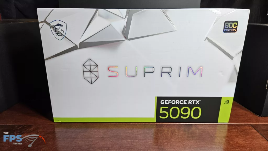 MSI GeForce RTX 5090 32G SUPRIM SOC: box front
