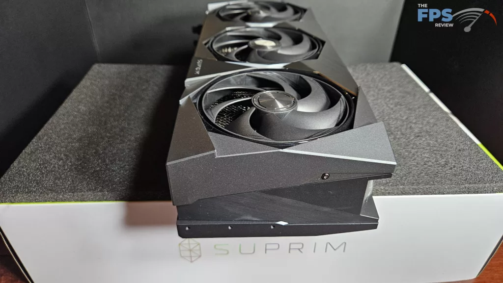 MSI GeForce RTX 5090 32G SUPRIM SOC: card rear