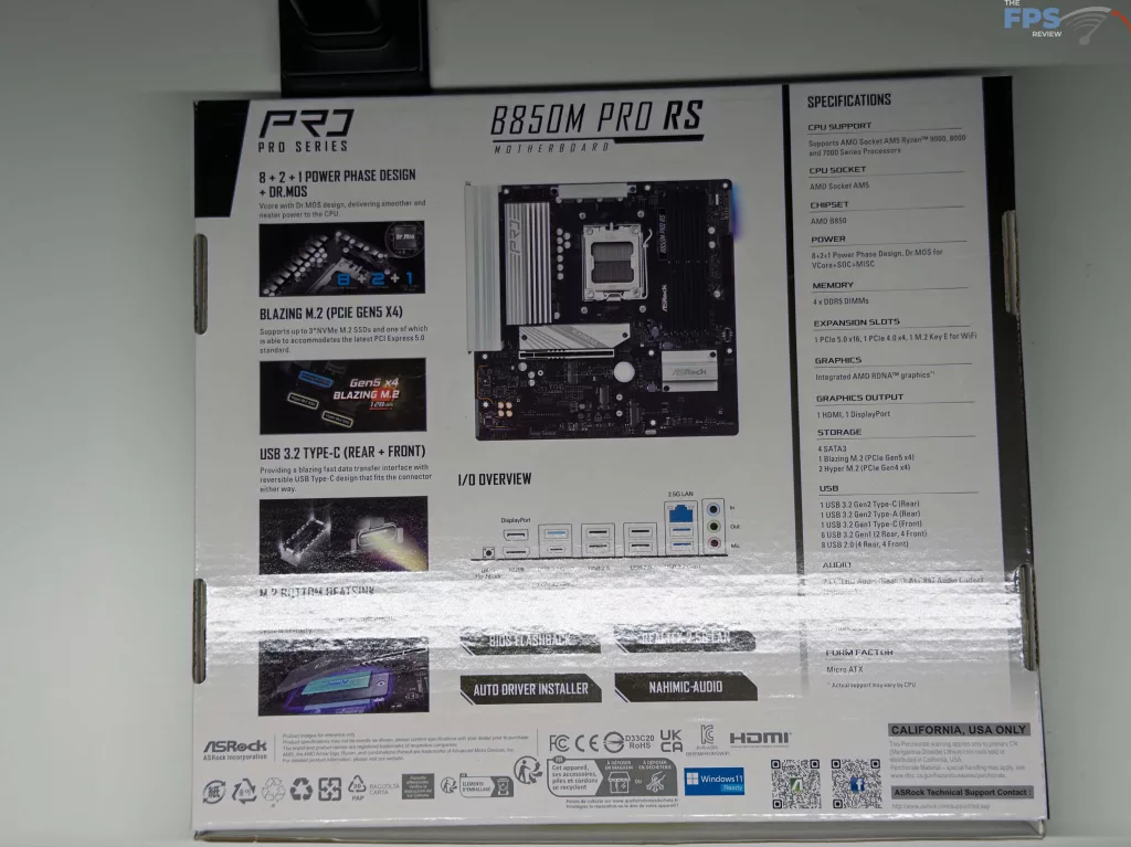 Back of box