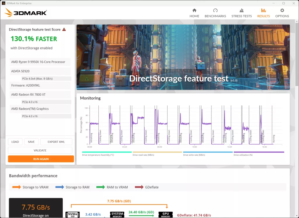 3DMark DirectStorage Benchmark Screenshot