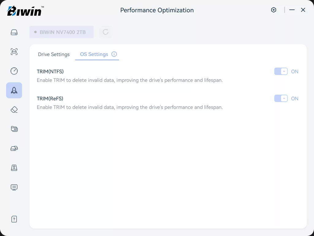 Biwin Intelligence Screenshot