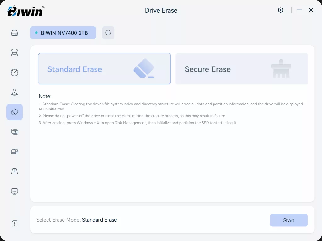 Biwin Intelligence Screenshot