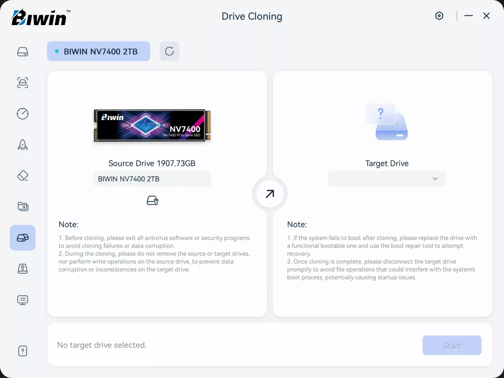 Biwin Intelligence Screenshot