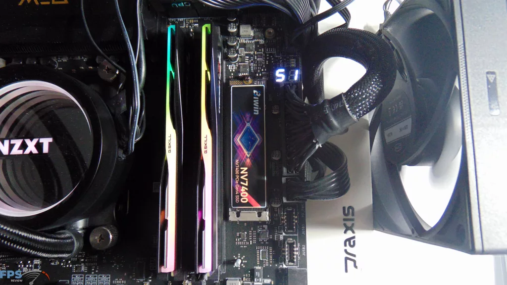 Biwin Black Opal NV7400 2TB PCIe Gen4 M.2 NVMe SSD Installed in Computer