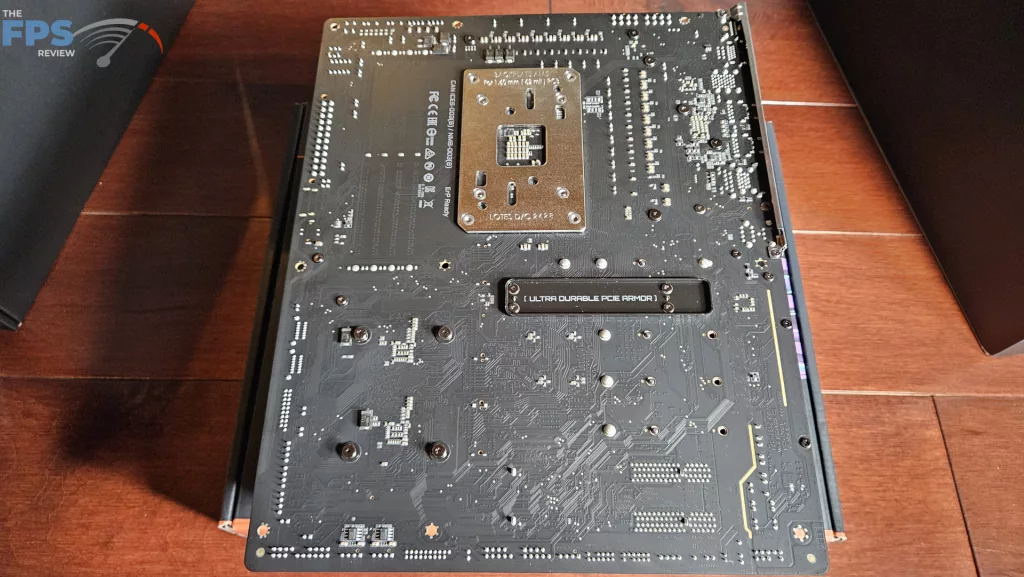 GIGABYTE X870E AORUS MASTER: board back