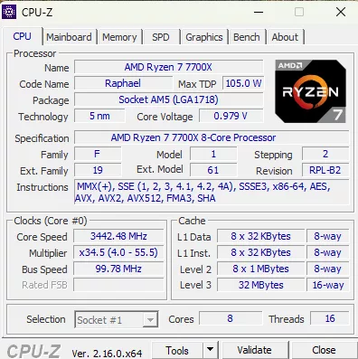 GIGABYTE X870E AORUS MASTER: CPUID