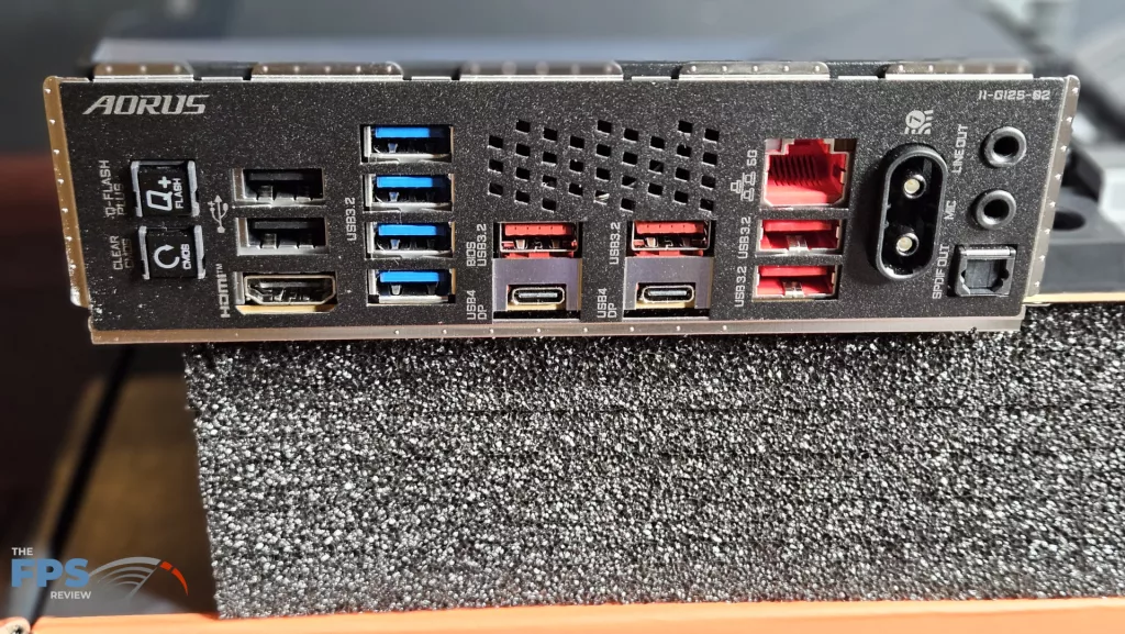 GIGABYTE X870E AORUS MASTER: I/O panel