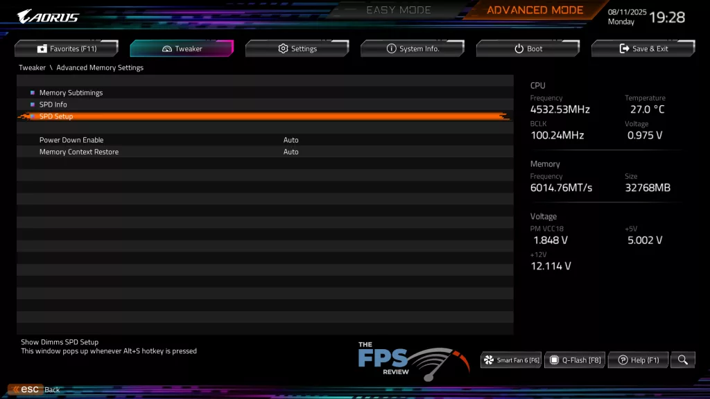 GIGABYTE X870E AORUS MASTER: UEFI/BIOS