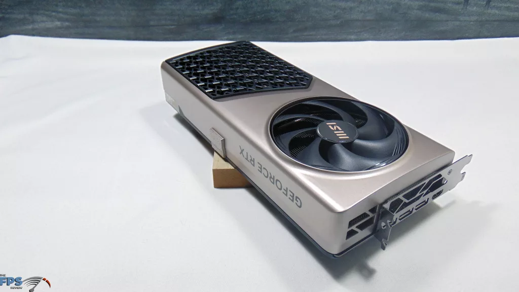 MSI GeForce RTX 5080 16G EXPERT OC Top View Angled