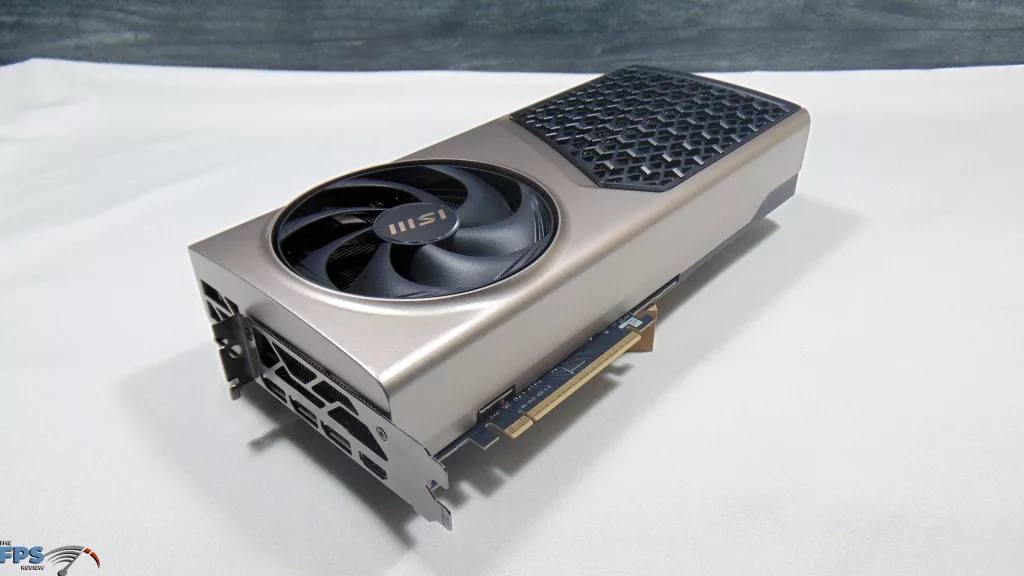 MSI GeForce RTX 5080 16G EXPERT OC Top View Angled