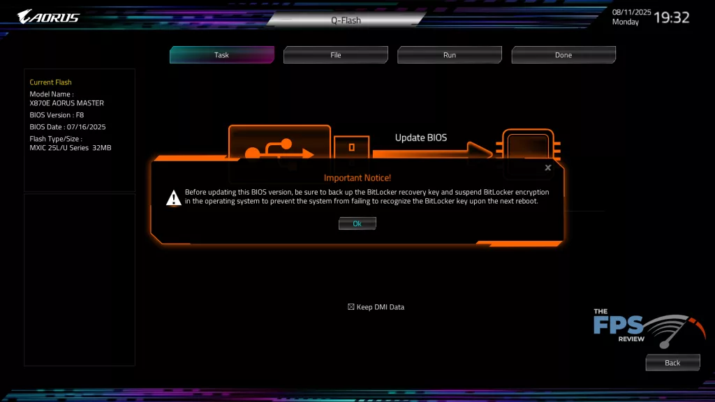 GIGABYTE X870E AORUS MASTER: UEFI/BIOS