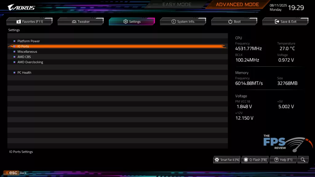 GIGABYTE X870E AORUS MASTER: UEFI/BIOS