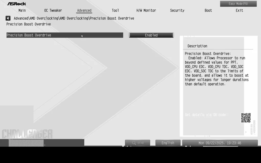 ASRock B850 CHALLENGER WiFi WHITE: BIOS