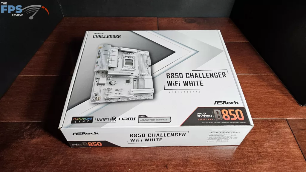 ASRock B850 CHALLENGER WiFi WHITE: box