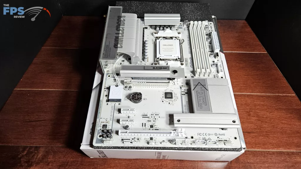 ASRock B850 CHALLENGER WiFi WHITE: board