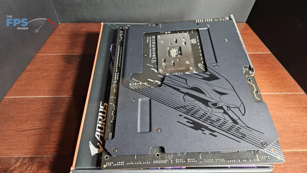 GIGABYTE X870E AORUS ELITE X3D Motherboard: board back