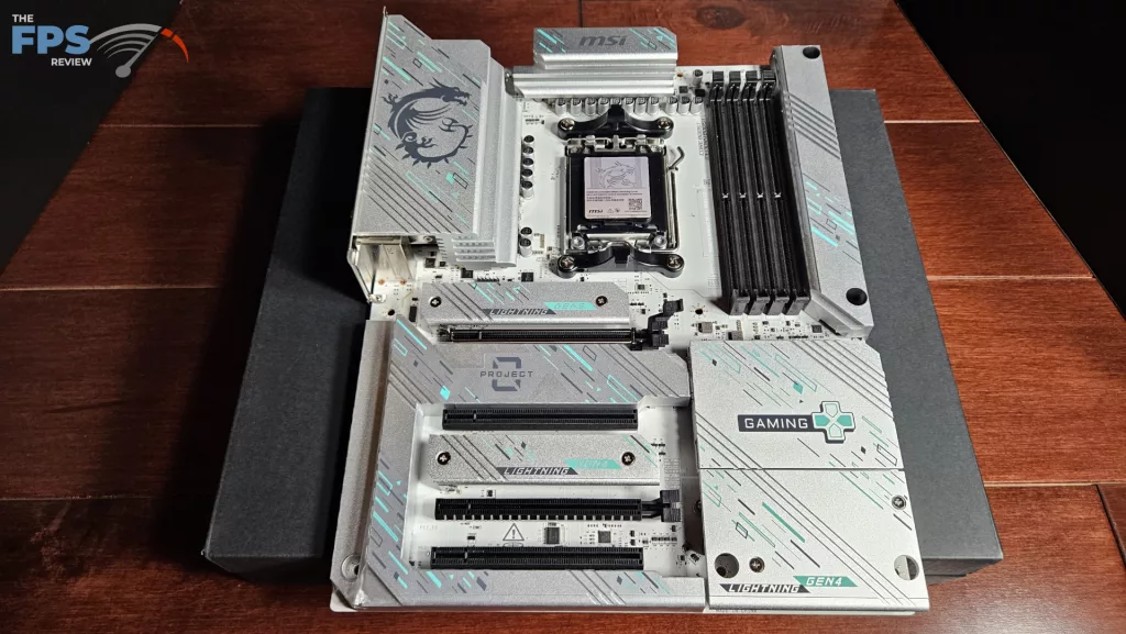 MSI B850 GAMING PLUS WiFi PZ motherboard: board front