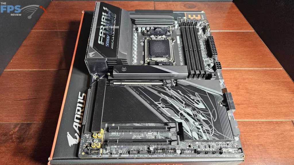 GIGABYTE X870E AORUS ELITE X3D Motherboard: full board