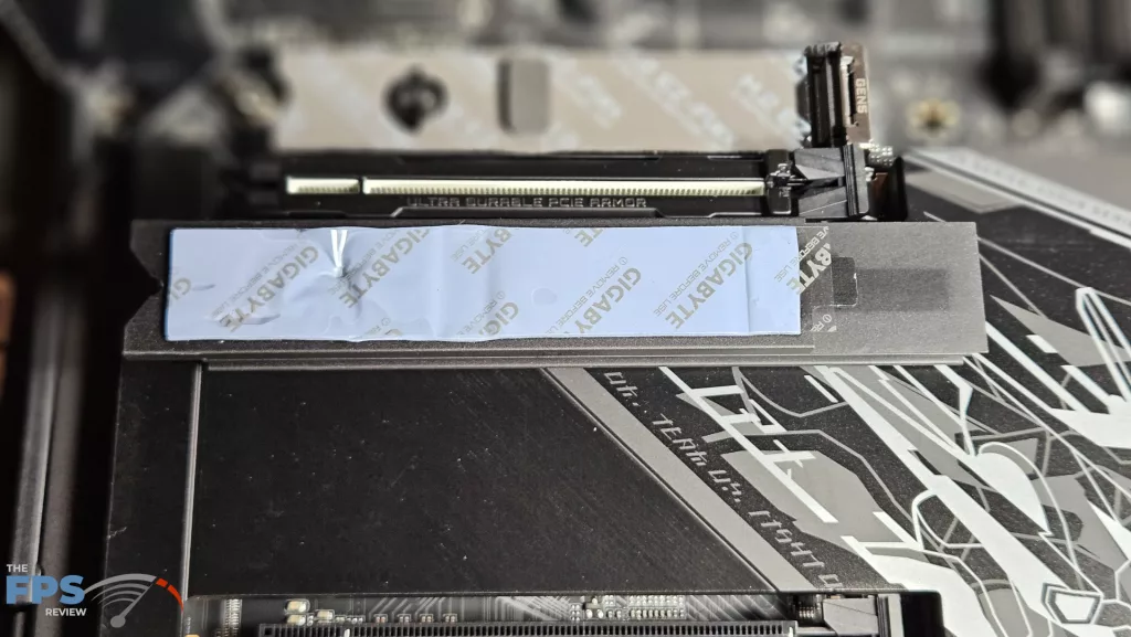 GIGABYTE X870E AORUS ELITE X3D Motherboard: primary heatsink