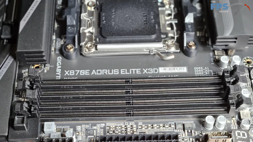 GIGABYTE X870E AORUS ELITE X3D Motherboard: RAM sockets