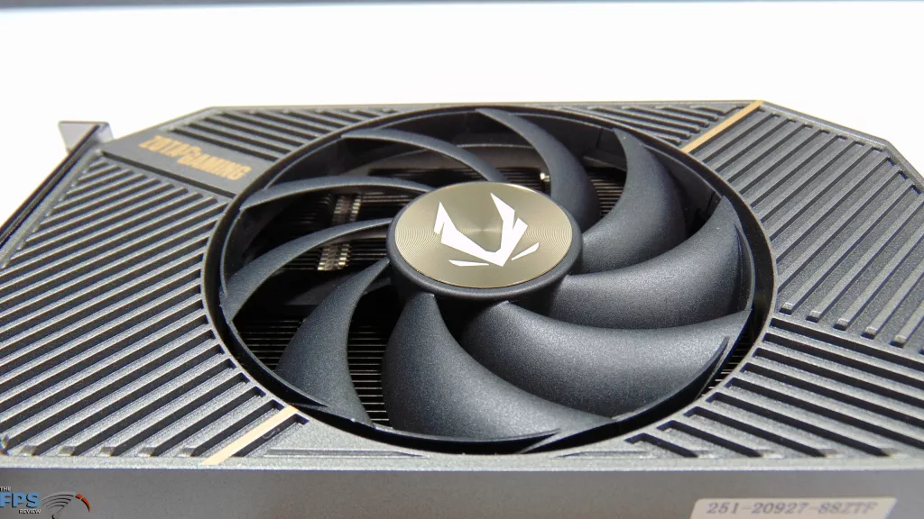 ZOTAC GAMING GeForce RTX 5050 SOLO Fan Close Up