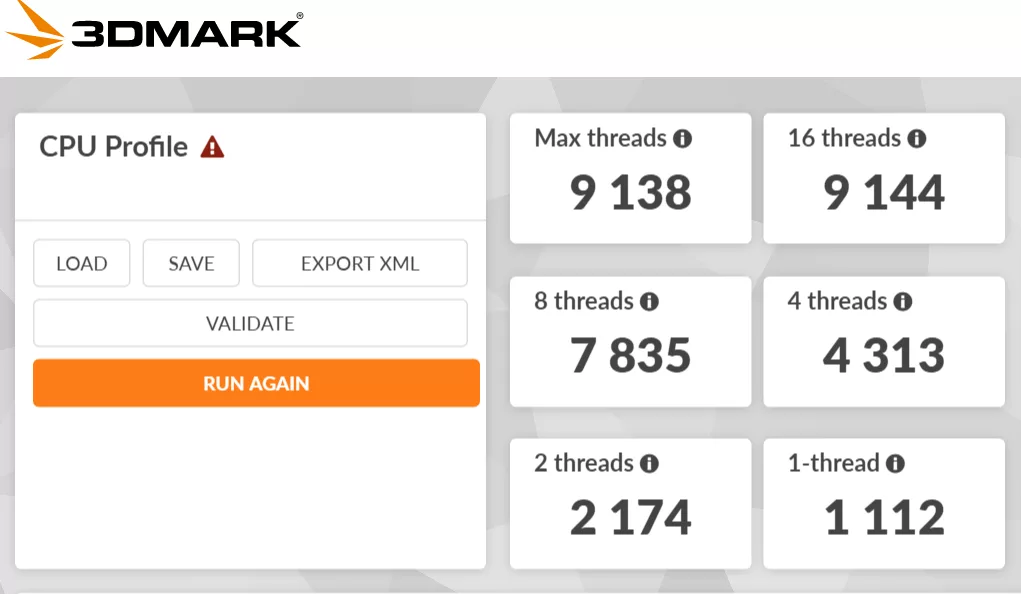 MSI B850 GAMING PLUS WiFi PZ motherboard: 3DMark-cpu profile