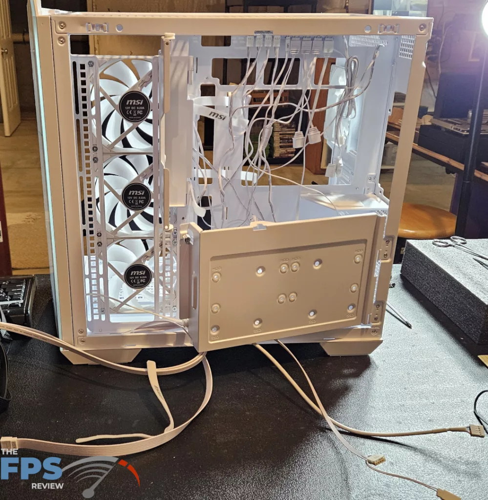 MSI B850 GAMING PLUS WiFi PZ motherboard + MSI MAG PANO 100R PZ gaming case: Before