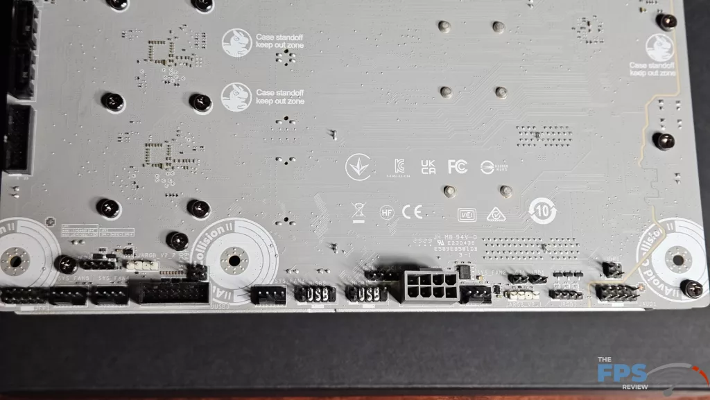 MSI MAG X870E TOMAHAWK MAX WiFi PZ motherboard: board back