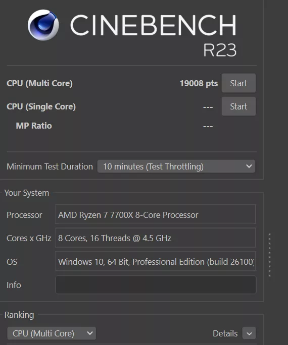 MSI B850 GAMING PLUS WiFi PZ motherboard: Cinebench R23