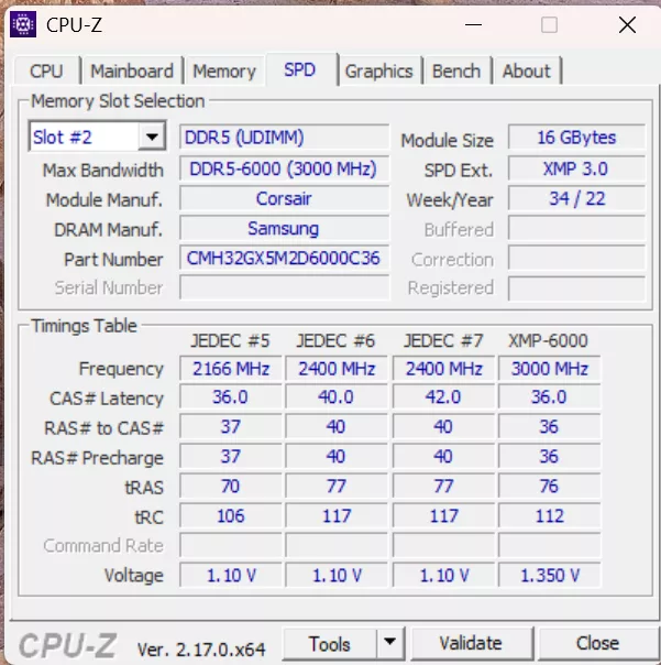 MSI B850 GAMING PLUS WiFi PZ motherboard: CPUZ