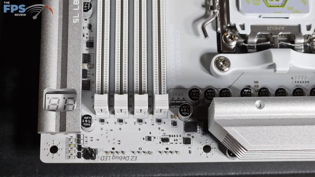 MSI MAG X870E TOMAHAWK MAX WiFi PZ motherboard: deBug LED and digital LED