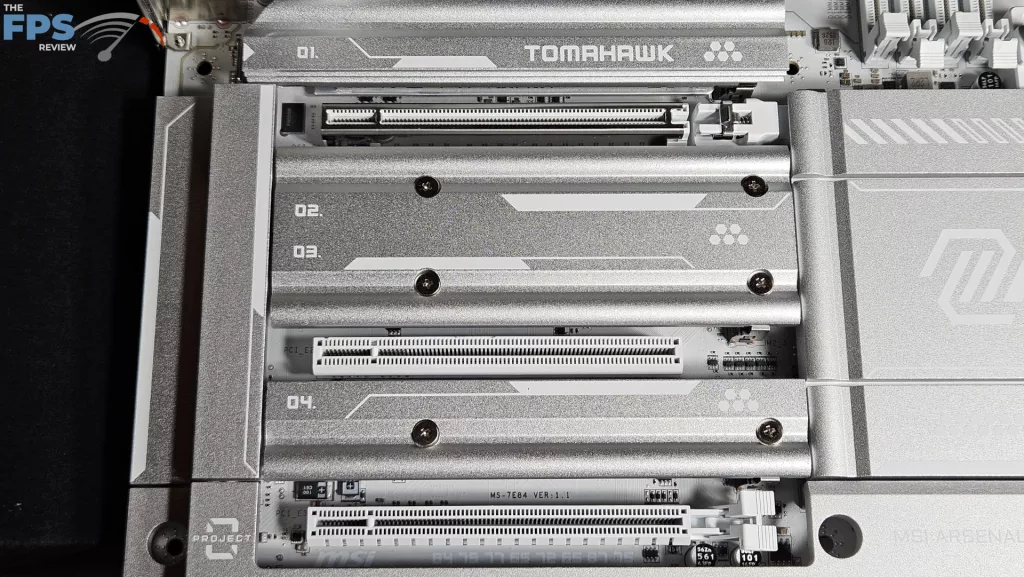 MSI MAG X870E TOMAHAWK MAX WiFi PZ motherboard: expansion