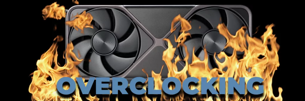 NVIDIA GeForce RTX 5070 Founders Edition with Flames and Overclocking Text