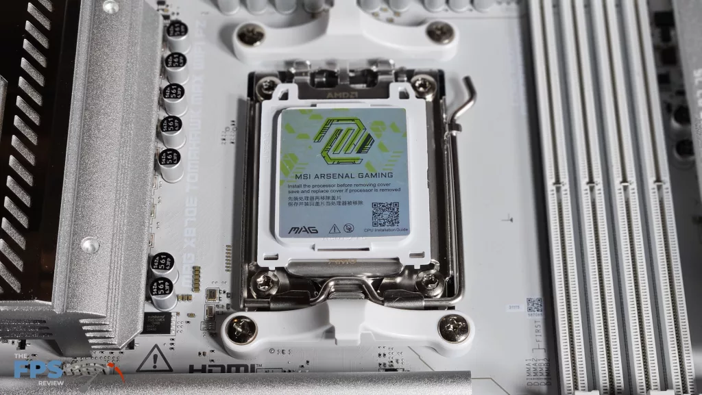 MSI MAG X870E TOMAHAWK MAX WiFi PZ motherboard: socket