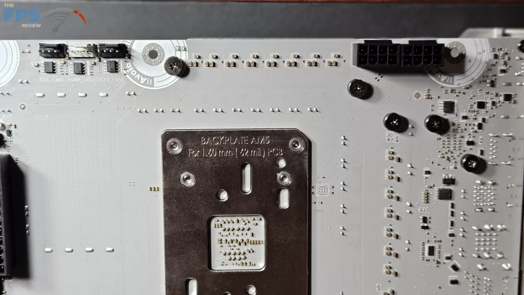 MSI MAG X870E TOMAHAWK MAX WiFi PZ motherboard: board back