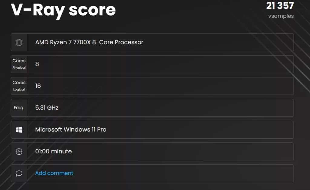 MSI B850 GAMING PLUS WiFi PZ motherboard: VRay